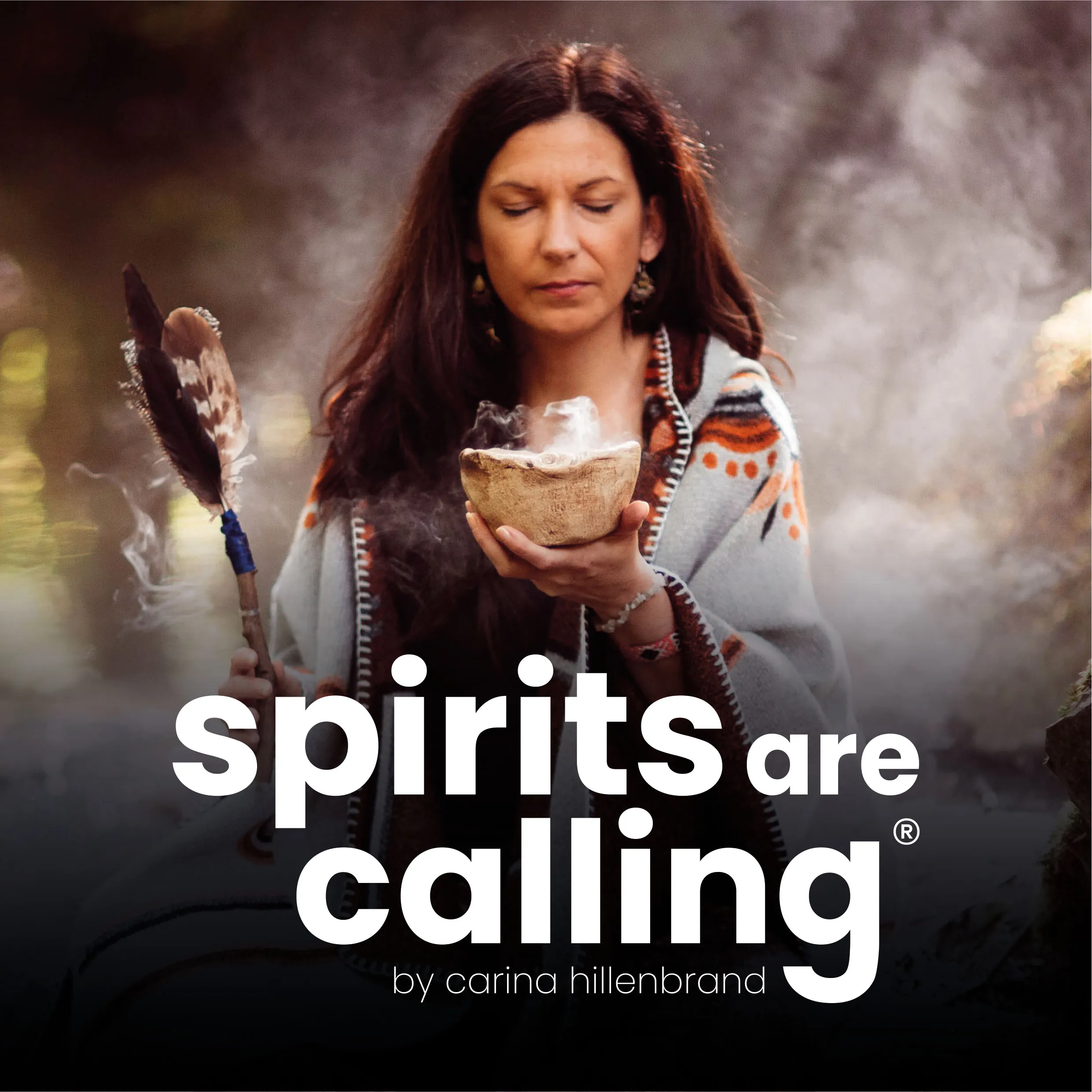 Carina hält eine rauchende Räucherschale, Cover von spirits are calling